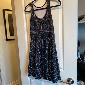 Black Milk Clothing Deathly Hallows Skater Dress
